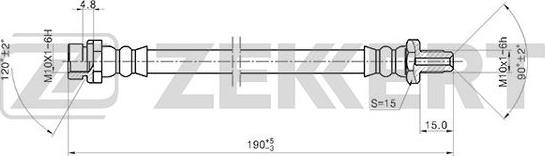 Zekkert BS-9402 - Flexible de frein cwaw.fr