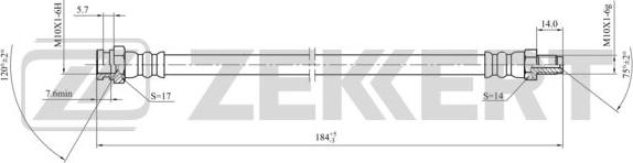 Zekkert BS-9435 - Flexible de frein cwaw.fr