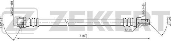 Zekkert BS-9040 - Flexible de frein cwaw.fr