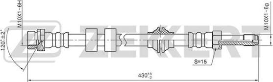 Zekkert BS-9055 - Flexible de frein cwaw.fr