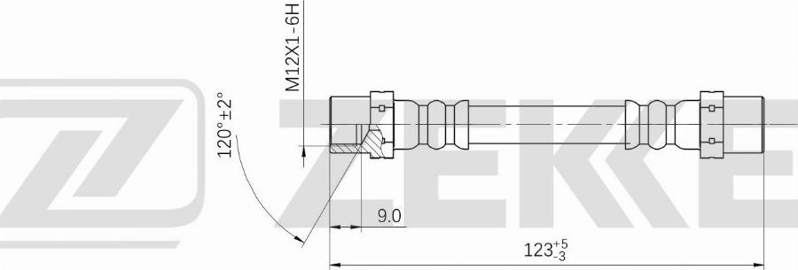 Zekkert BS-9061 - Flexible de frein cwaw.fr