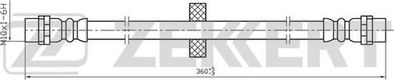 Zekkert BS-9068 - Flexible de frein cwaw.fr