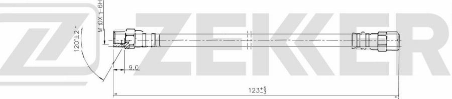 Zekkert BS-9062 - Flexible de frein cwaw.fr