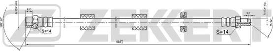 Zekkert BS-9011 - Flexible de frein cwaw.fr