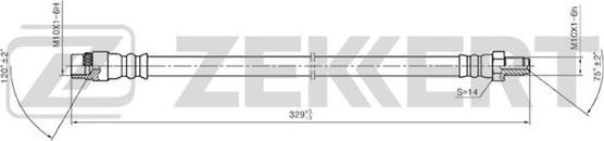 Zekkert BS-9084 - Flexible de frein cwaw.fr