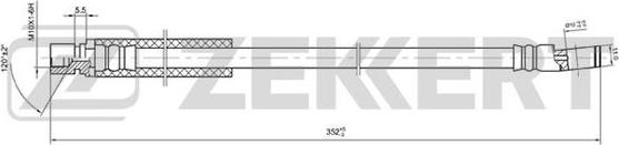 Zekkert BS-9026 - Flexible de frein cwaw.fr