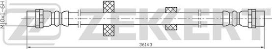 Zekkert BS-9072 - Flexible de frein cwaw.fr