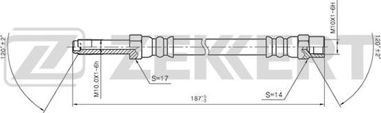 Zekkert BS-9199 - Flexible de frein cwaw.fr