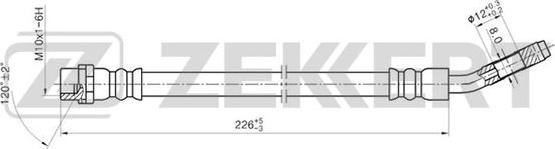 Zekkert BS-9195 - Flexible de frein cwaw.fr