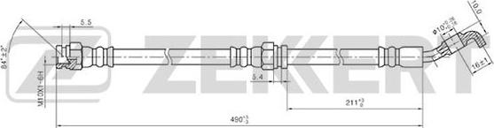 Zekkert BS-9169 - Flexible de frein cwaw.fr