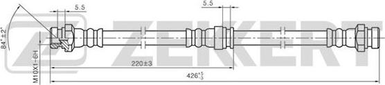 Zekkert BS-9127 - Flexible de frein cwaw.fr