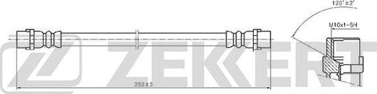 Zekkert BS-9393 - Flexible de frein cwaw.fr