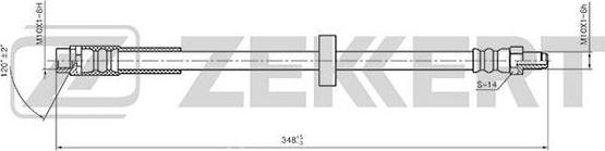 Zekkert BS-9392 - Flexible de frein cwaw.fr