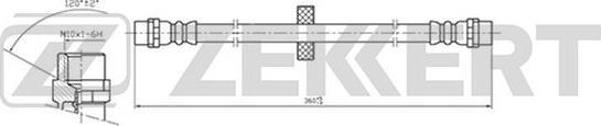 Zekkert BS-9397 - Flexible de frein cwaw.fr