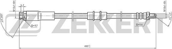 Zekkert BS-9387 - Flexible de frein cwaw.fr