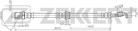 Zekkert BS-9254 - Flexible de frein cwaw.fr