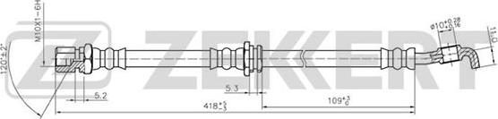 Zekkert BS-9253 - Flexible de frein cwaw.fr