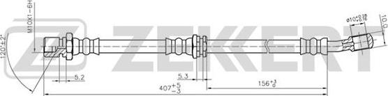 Zekkert BS-9252 - Flexible de frein cwaw.fr