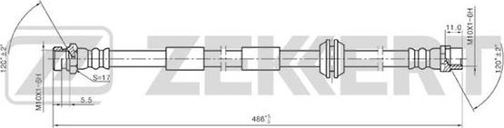 Zekkert BS-9200 - Flexible de frein cwaw.fr