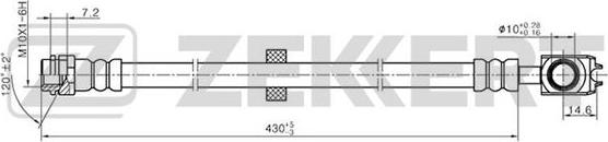 Zekkert BS-9238 - Flexible de frein cwaw.fr