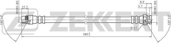 Zekkert BS-9237 - Flexible de frein cwaw.fr