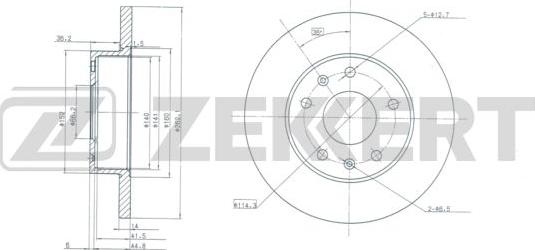 Zekkert BS-5959 - Disque de frein cwaw.fr