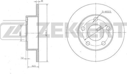 Zekkert BS-5964 - Disque de frein cwaw.fr