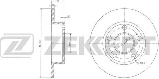 Zekkert BS-5929 - Disque de frein cwaw.fr