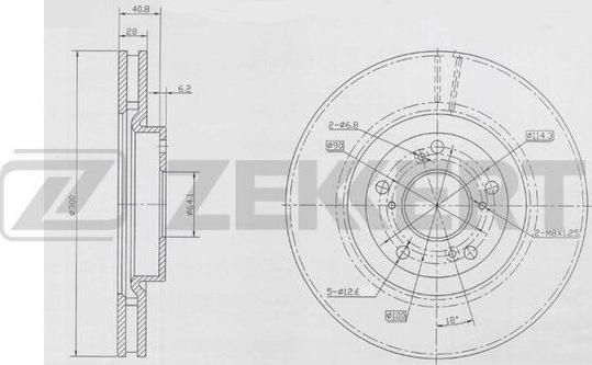 Zekkert BS-5920 - Disque de frein cwaw.fr