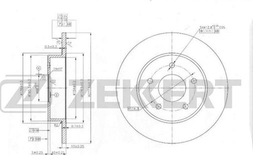 Zekkert BS-5465 - Disque de frein cwaw.fr