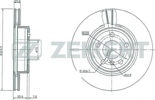 Zekkert BS-5410 - Disque de frein cwaw.fr