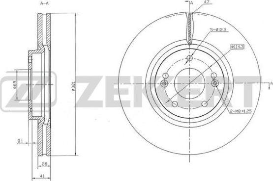 Zekkert BS-5426 - Disque de frein cwaw.fr