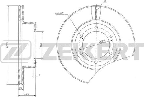 Zekkert BS-5501 - Disque de frein cwaw.fr