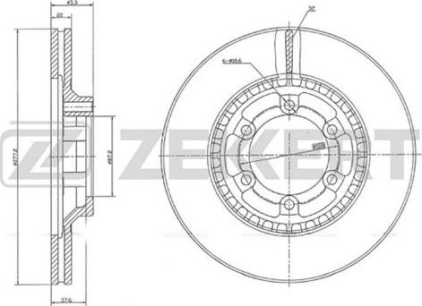 Zekkert BS-5693 - Disque de frein cwaw.fr