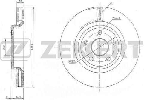 Zekkert BS-5646 - Disque de frein cwaw.fr