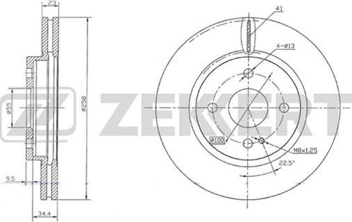 Zekkert BS-5656 - Disque de frein cwaw.fr