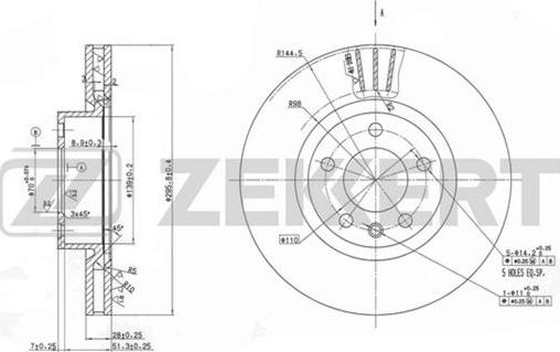 Zekkert BS-5600 - Disque de frein cwaw.fr