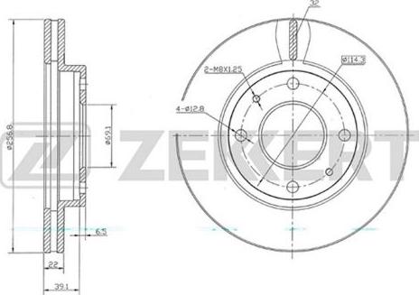 Zekkert BS-5680 - Disque de frein cwaw.fr