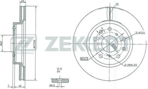 Zekkert BS-5045 - Disque de frein cwaw.fr