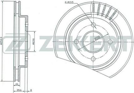 Zekkert BS-5058 - Disque de frein cwaw.fr