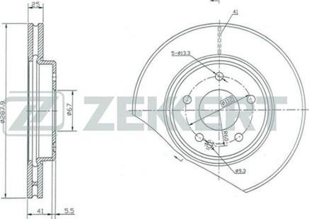 Zekkert BS-5061 - Disque de frein cwaw.fr