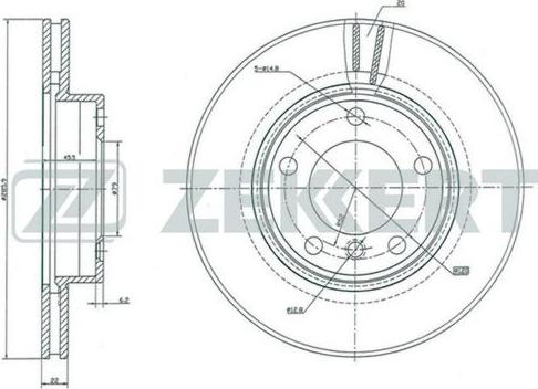 Zekkert BS-5004 - Disque de frein cwaw.fr