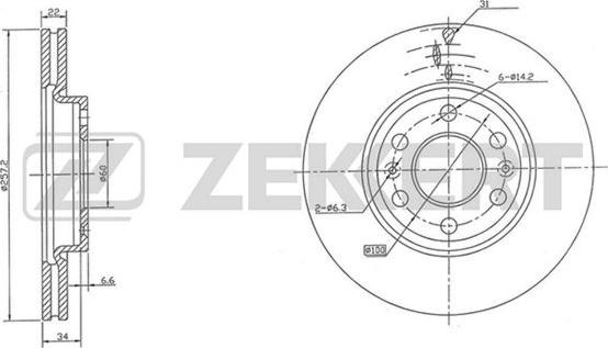 Zekkert BS-5000 - Disque de frein cwaw.fr