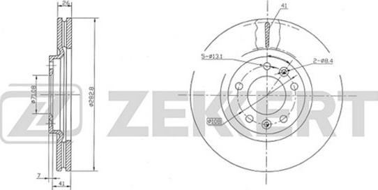 Zekkert BS-5038 - Disque de frein cwaw.fr