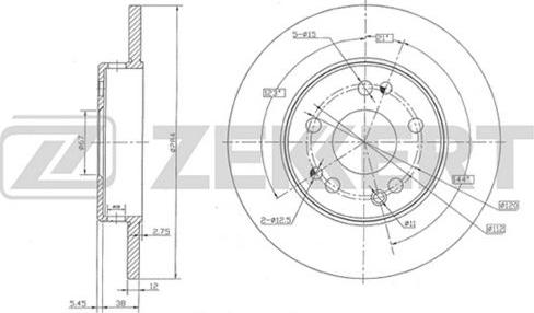 Zekkert BS-5026 - Disque de frein cwaw.fr