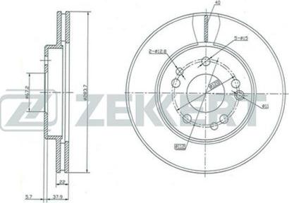 Zekkert BS-5022 - Disque de frein cwaw.fr