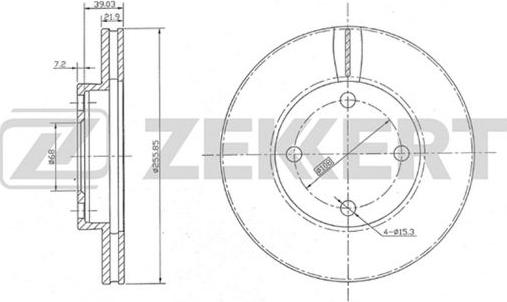 Zekkert BS-5077 - Disque de frein cwaw.fr