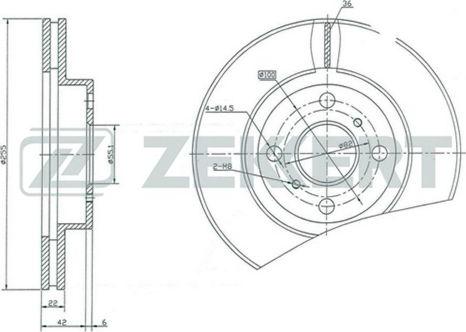 Zekkert BS-5147 - Disque de frein cwaw.fr