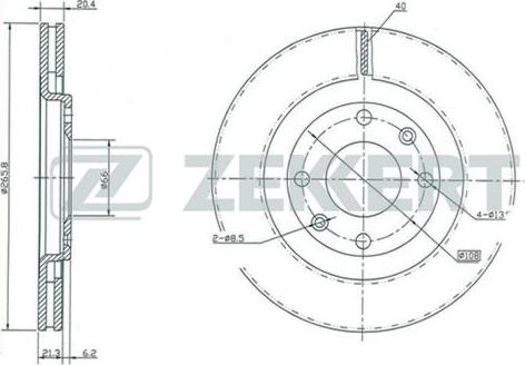 Zekkert BS-5113 - Disque de frein cwaw.fr