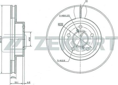 Zekkert BS-5181 - Disque de frein cwaw.fr